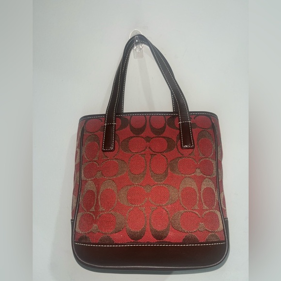 COACH VINTAGE RARE COLOR MINI LUNCH TOTE IN MONOGRAMMED SIGNATURE CANVAS 6087 - Picture 5 of 5